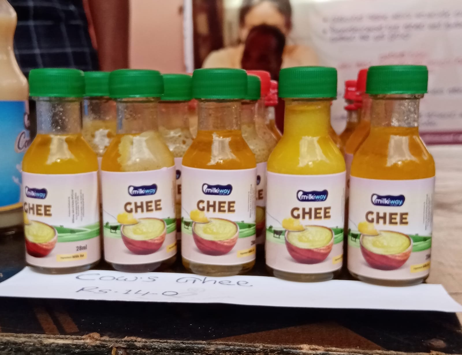 Milkiway pure cow ghee bottles